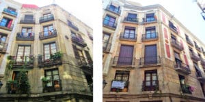 Rehabilitacion fachada barri gotic barcelona Enhebra Rehabilita